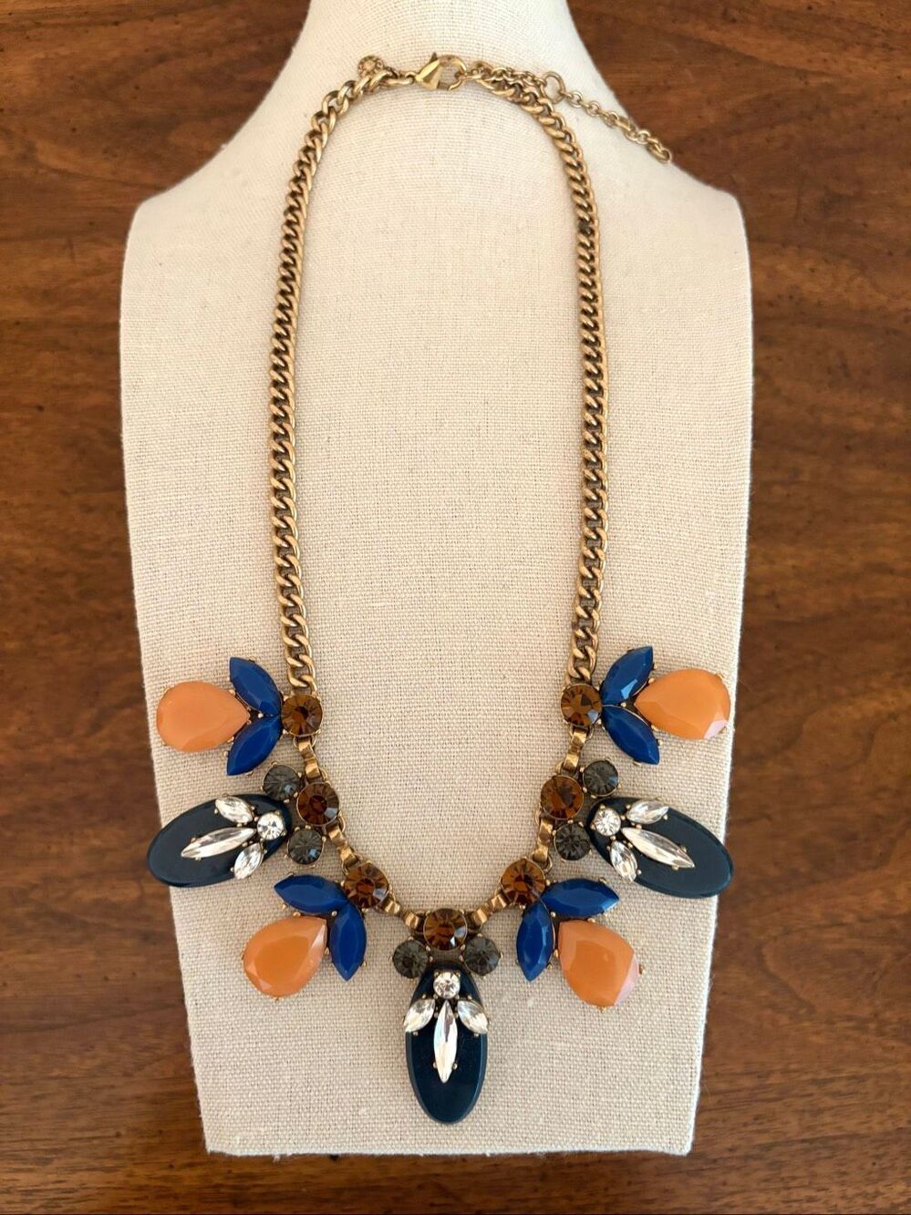 J.Crew | Topaz Resin Pendant Necklace | 18” Adjustable